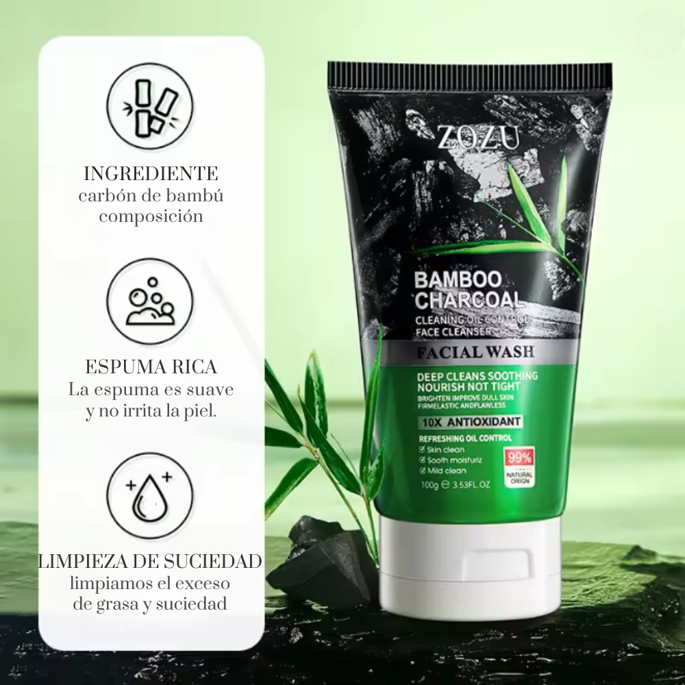 Limpieza Pura™ Carbón de Bambú Facial Wash