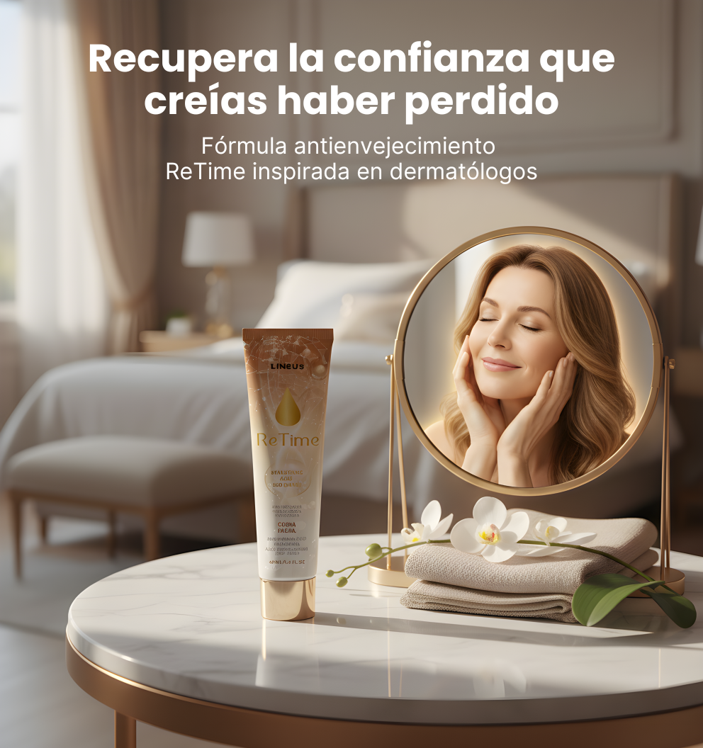 Crema antiedad ReTime: luce más joven sin clínicas ni agujas
