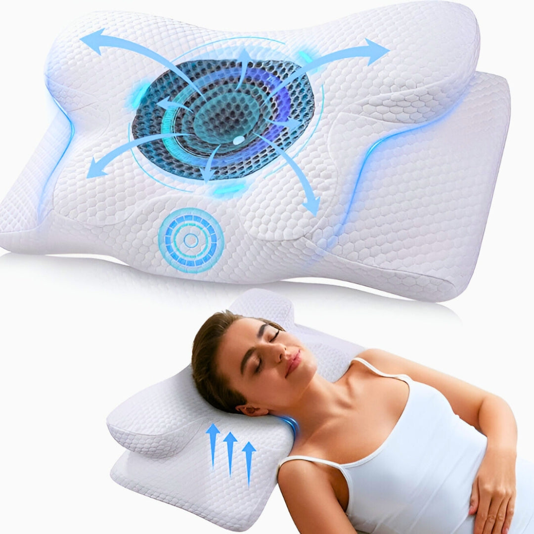 Almohada Cervical Ergonómica – Duerme Mejor, Despierta Sin Dolor