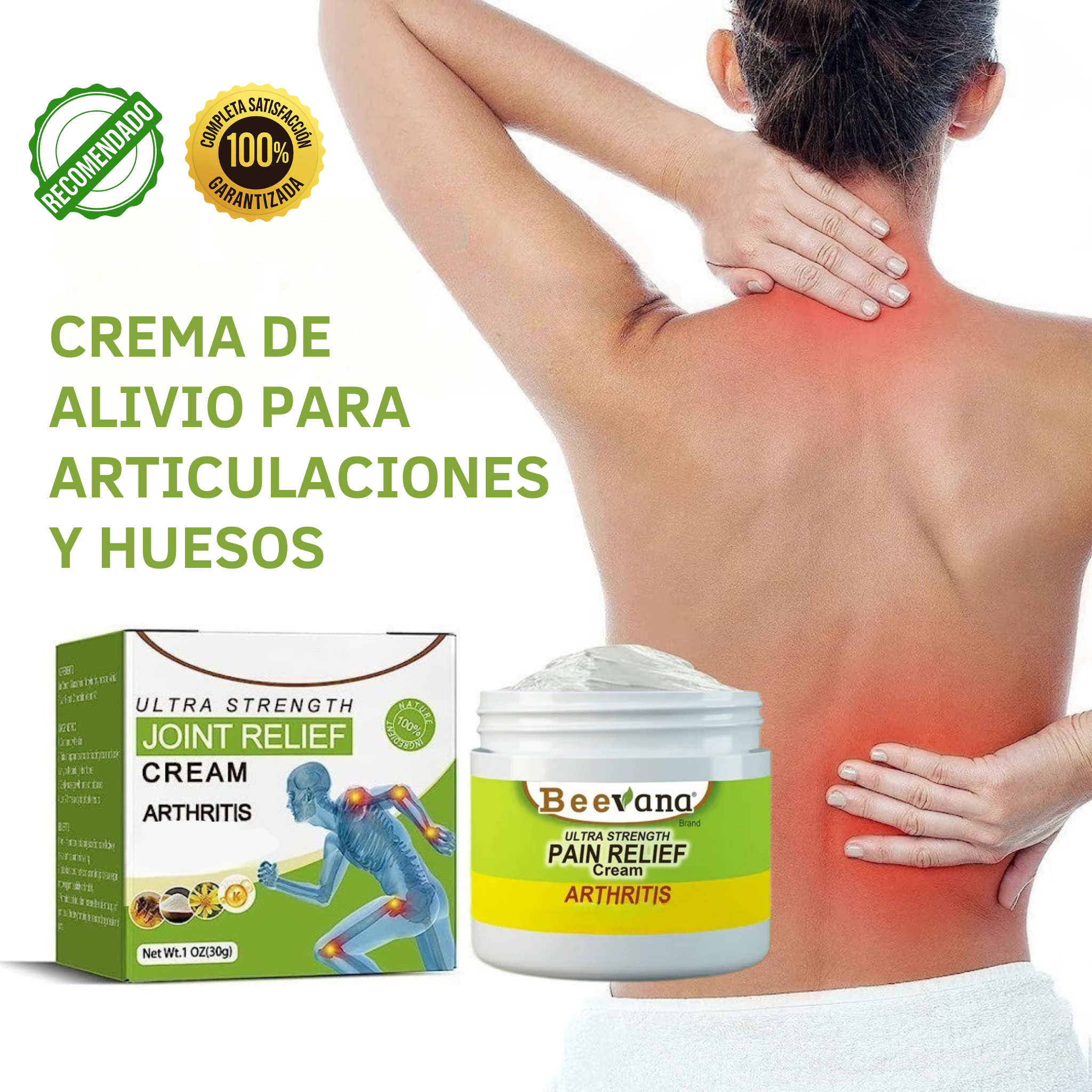 Crema Ultra Fuerte de Alivio Rápido – Dolor de Articulaciones y Músculos