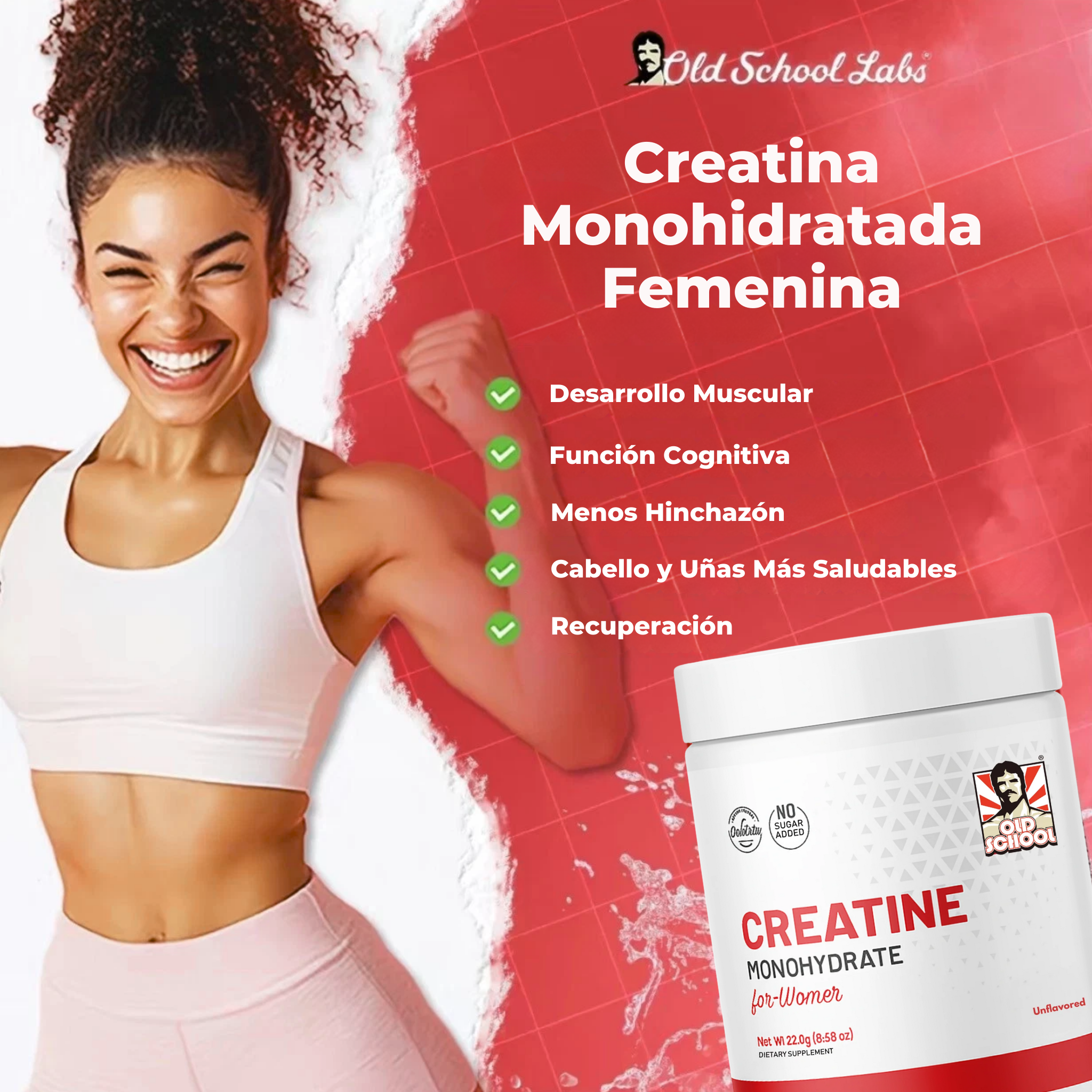 Creatina Monohidratada para Mujeres – Energía, Resistencia y Tonificación