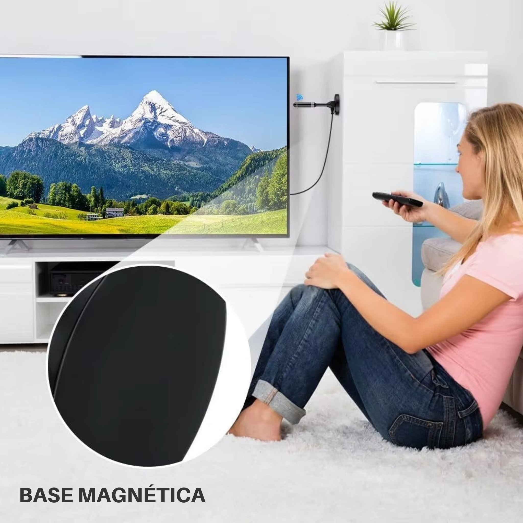Antena Digital HDTV – Canales Gratis en Alta Definición, Señal Fuerte y Estable