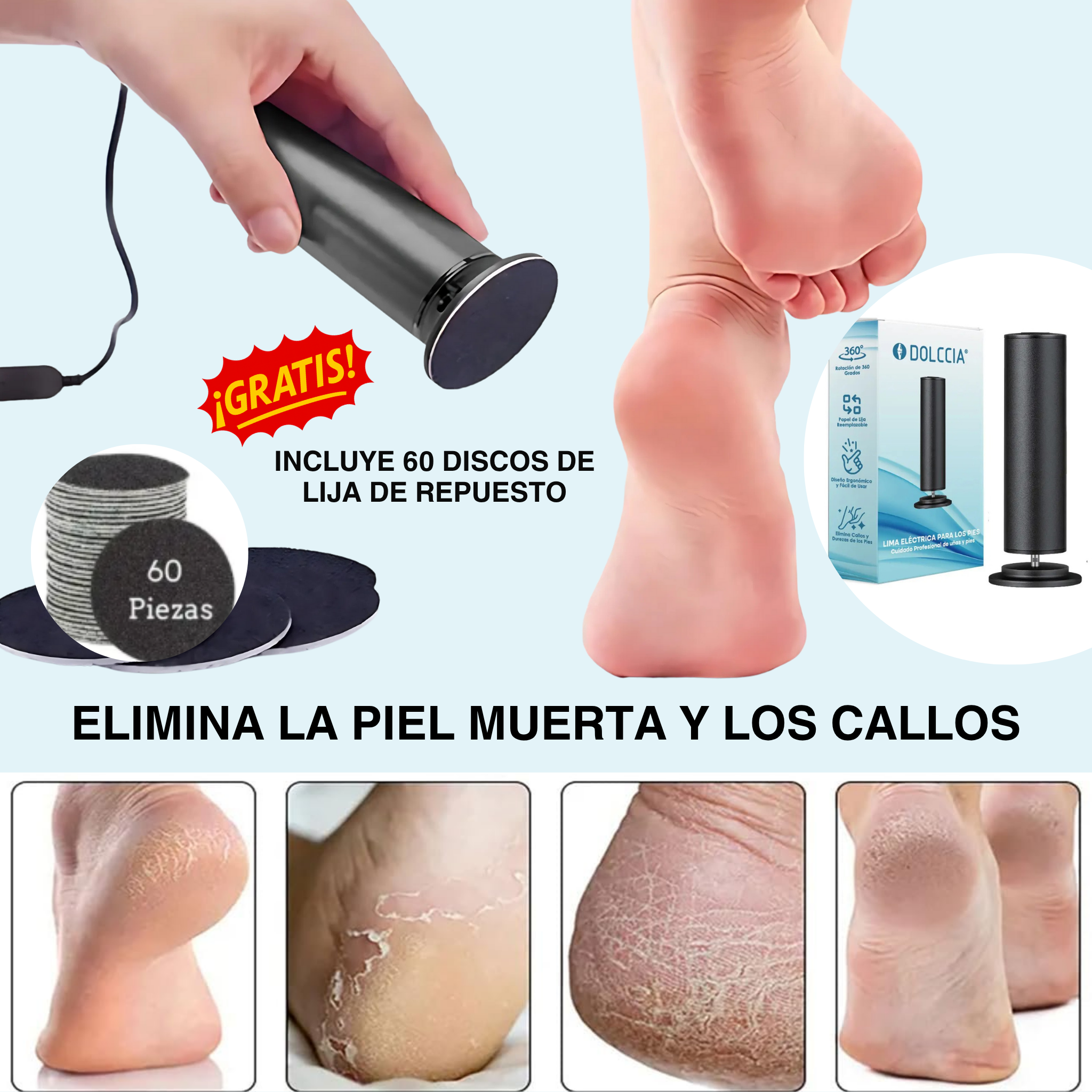 Lima Eléctrica DOLCCIA® – Pies Suaves al Instante