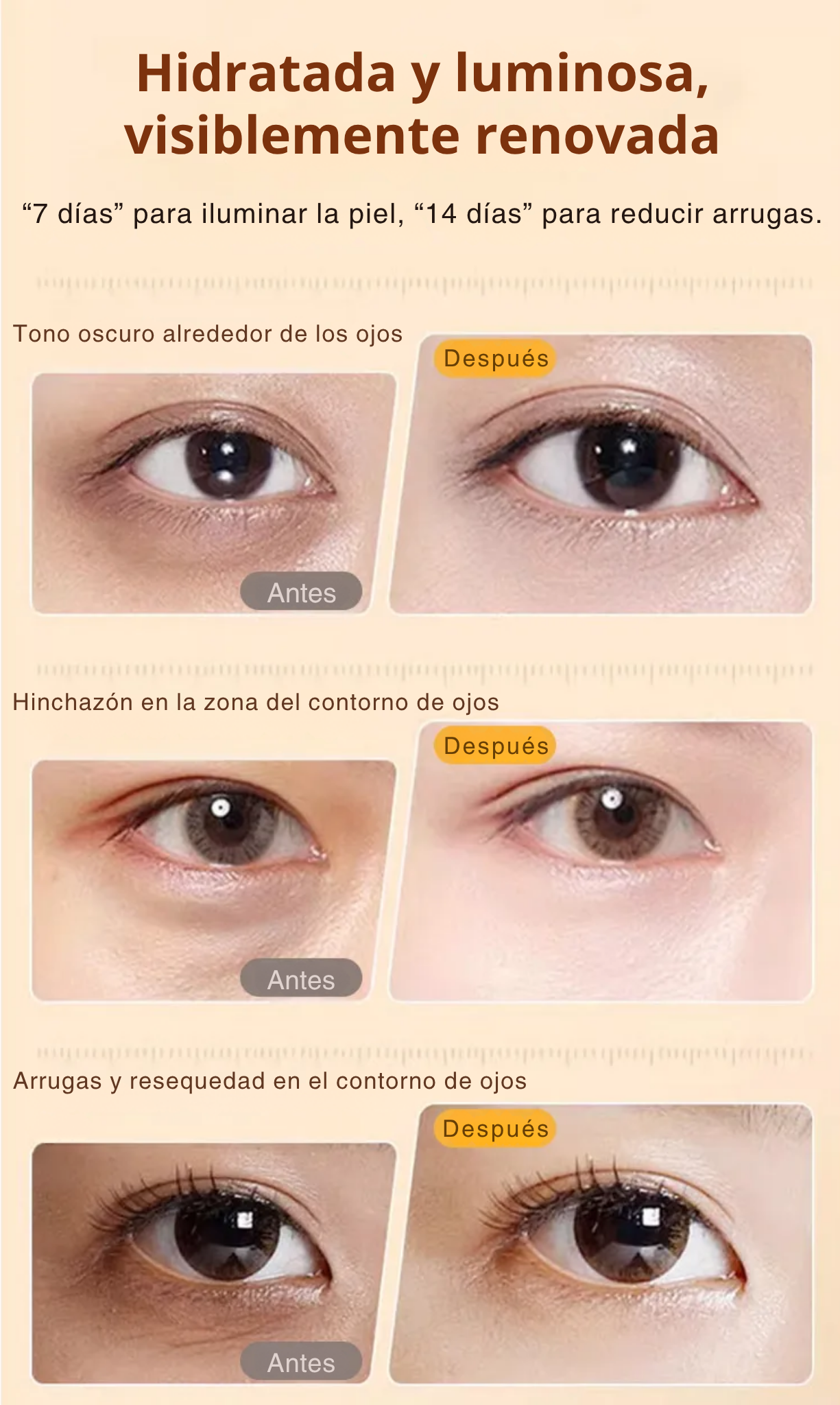 Roll-On Anti-Ojeras con Luteína – Hidratación y Lifting al Instante