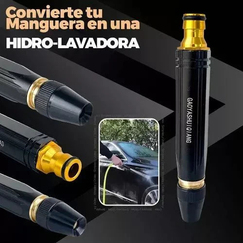 BOQUILLA DE ALTA PRESION + 3 CHORROS DE PRESION PARA TU MANGUERA