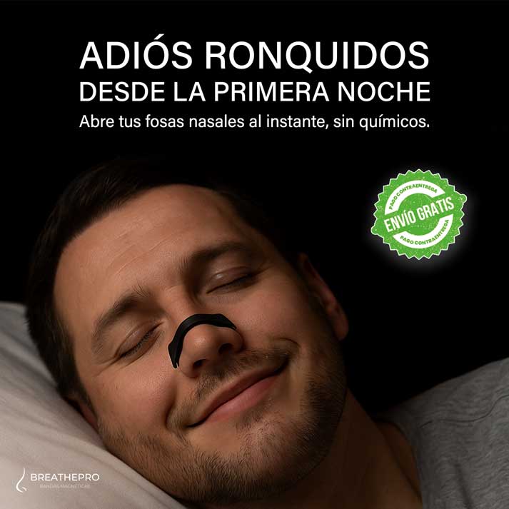 BREATHEPRO - BANDAS MAGNÉTICAS PARA DEJAR DE RONCAR Y RESPIRAR MEJOR