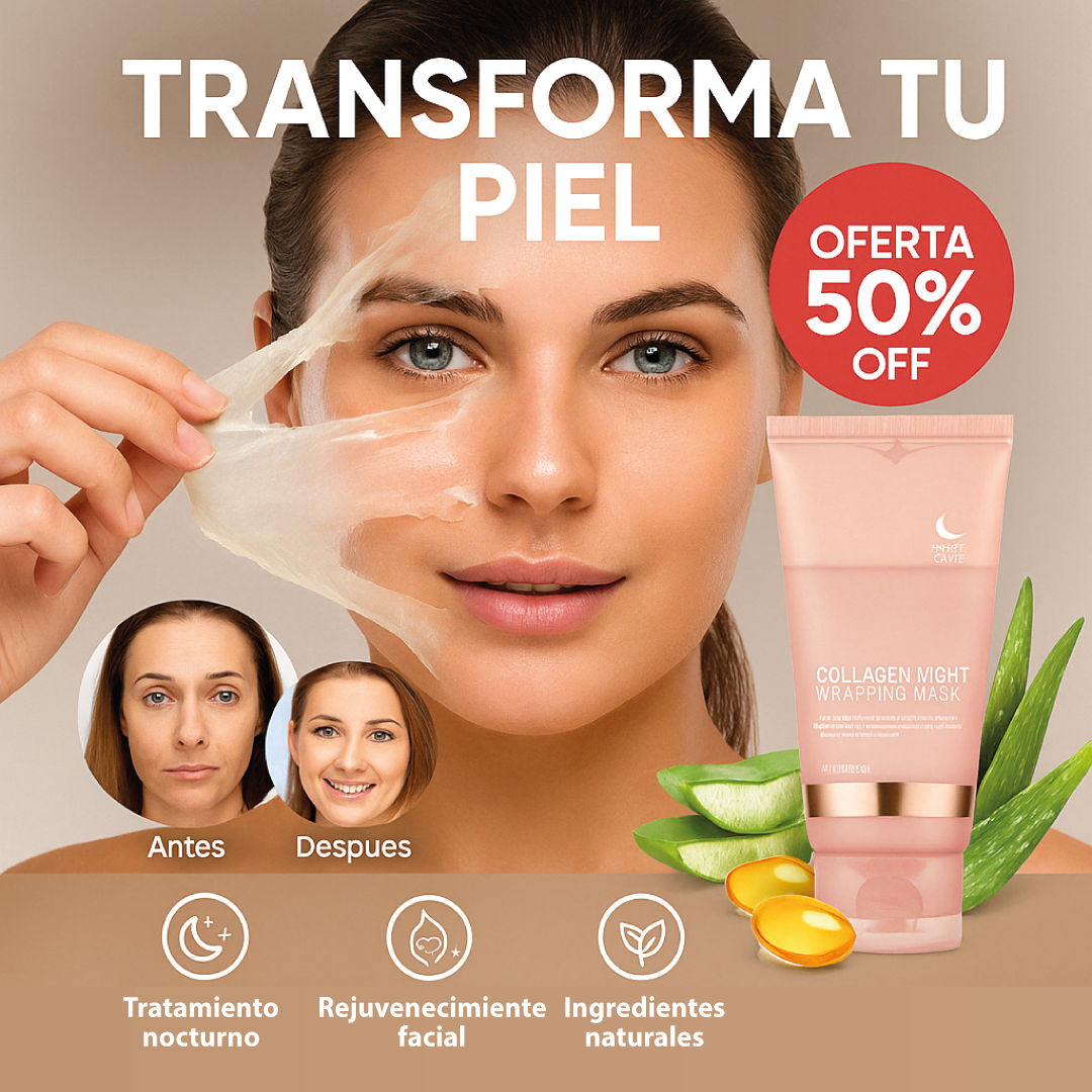 Mascarilla Nocturna de Colágeno – Hidratación Profunda y Rejuvenecimiento Visible