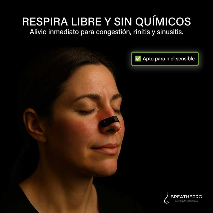BREATHEPRO - BANDAS MAGNÉTICAS PARA DEJAR DE RONCAR Y RESPIRAR MEJOR