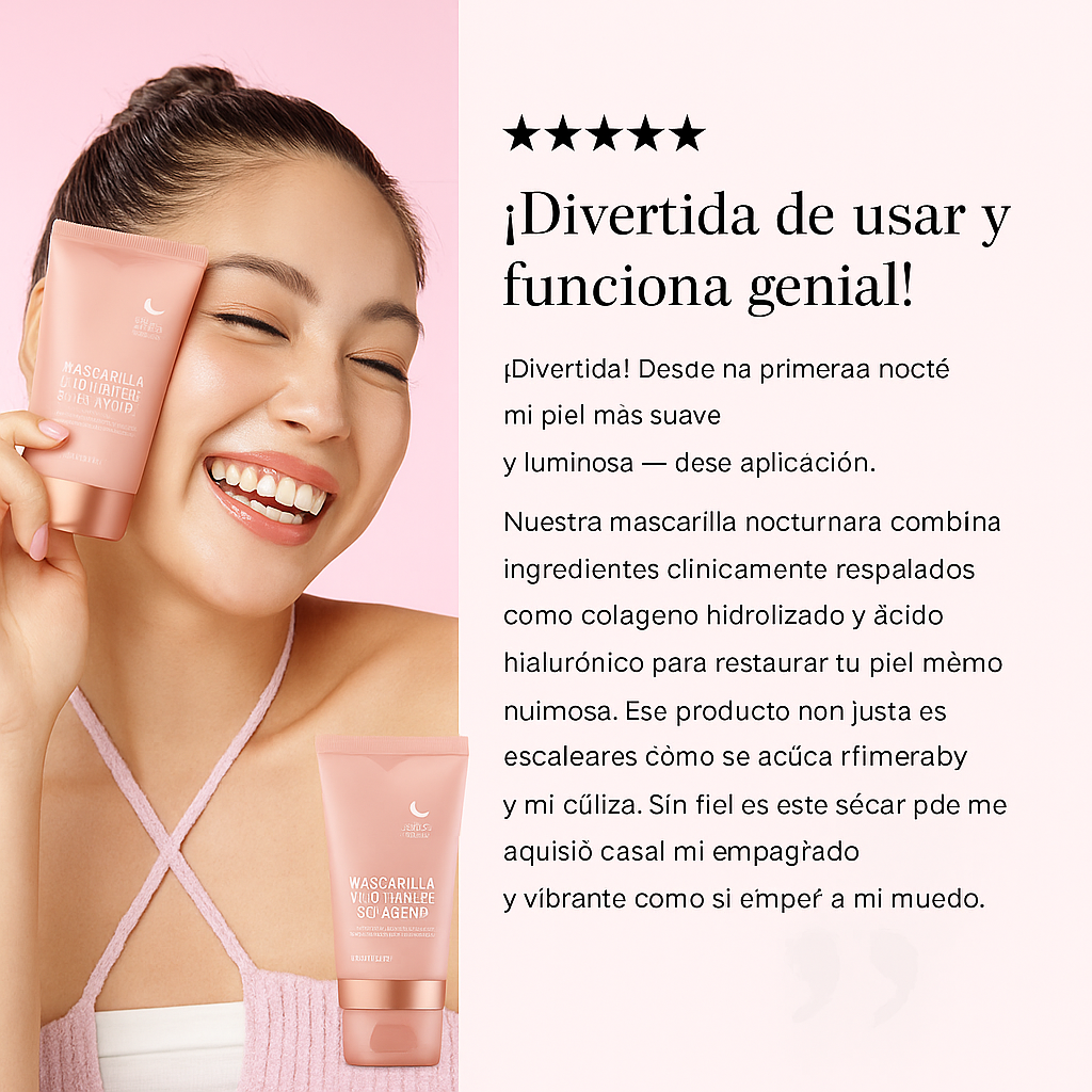 Mascarilla Nocturna de Colágeno – Hidratación Profunda y Rejuvenecimiento Visible