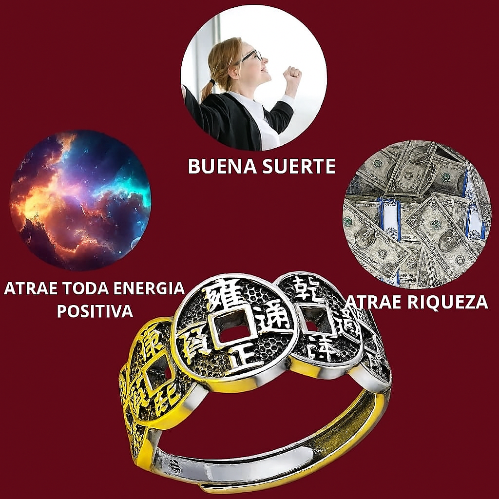 Anillo de los 5 Emperadores – Talismán de Abundancia, Energía y Protección