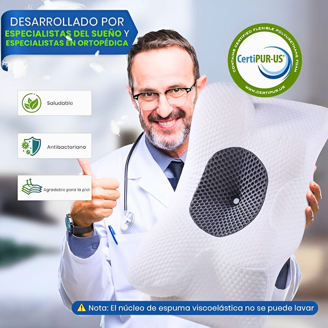 Almohada Cervical Ergonómica – Duerme Mejor, Despierta Sin Dolor