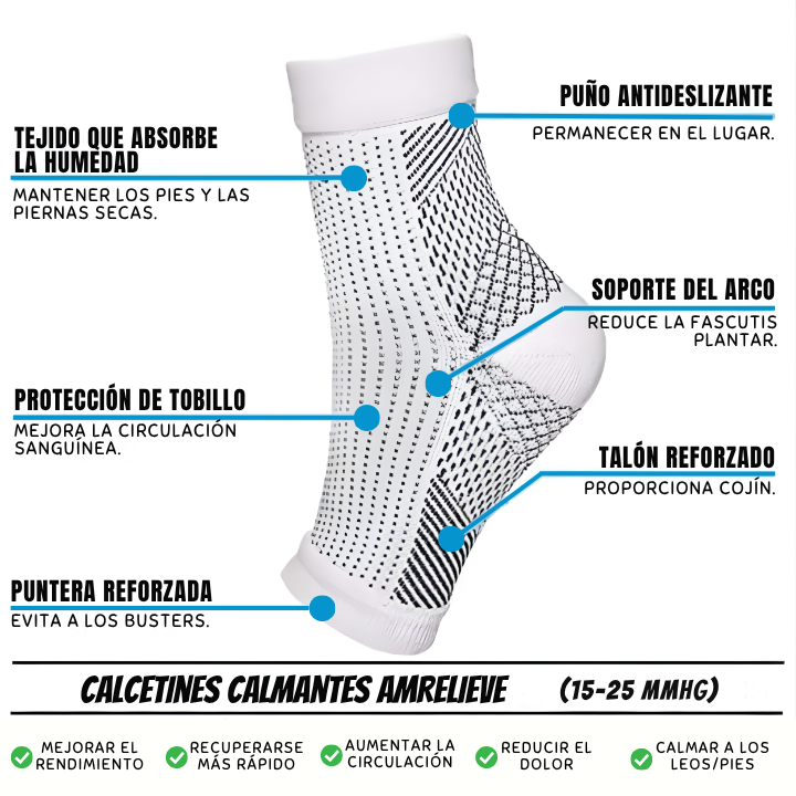 Calcetines de compresión calmantes Amrelieve: camine sin dolor todos los días