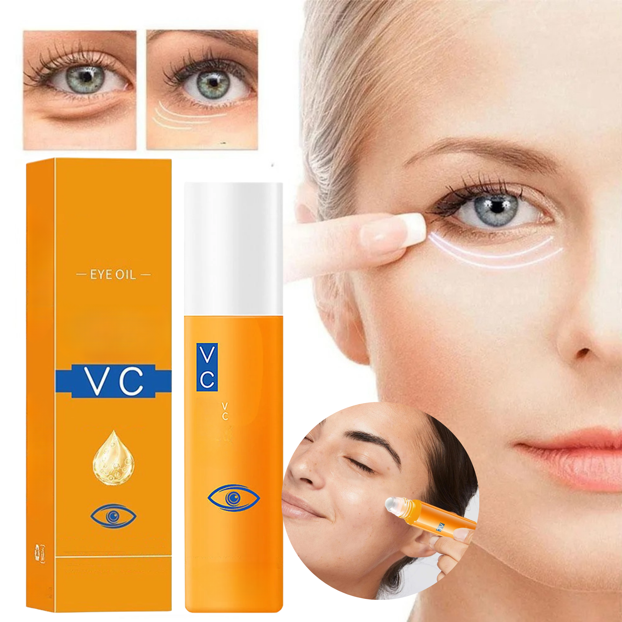 Roll-On Anti-Ojeras con Luteína – Hidratación y Lifting al Instante